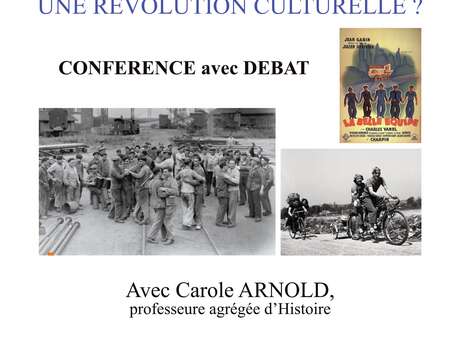 Conférence : 36 Front populaire une révolution culturelle ?