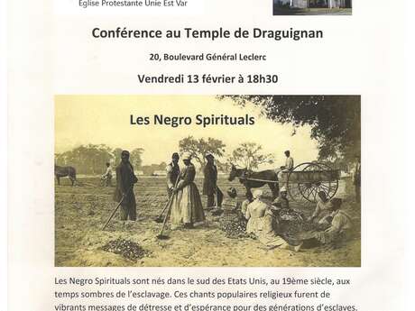 Conférence : Les Negro Spirituals