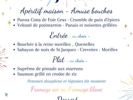 Repas de fêtes au Templier (Jour de l'an)