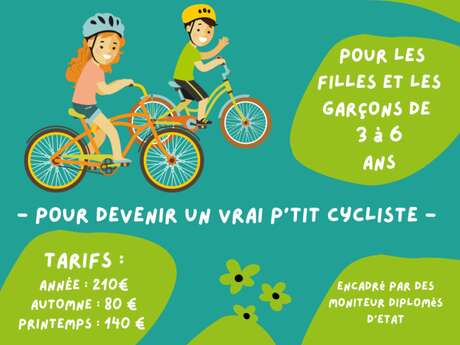 Les p'tits vélos: cycling school for 3-6 year-olds