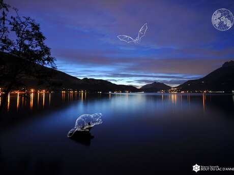 A la tombée de la nuit au Bout du Lac