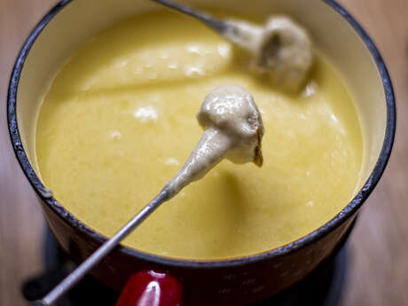 Degustation de fondue au sommet