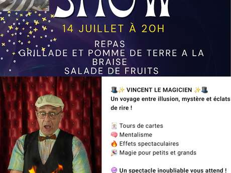 Magic show au restaurant « Au bonheur du ventre »