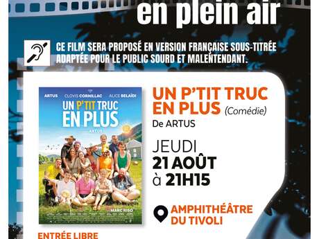 Cinéma en plein air - "Un p'tit truc en plus"