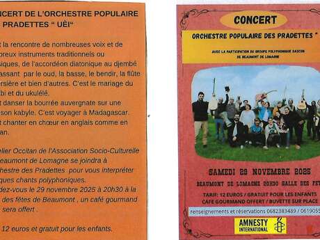 Soirée Amnesty International Soirée Amnesty International