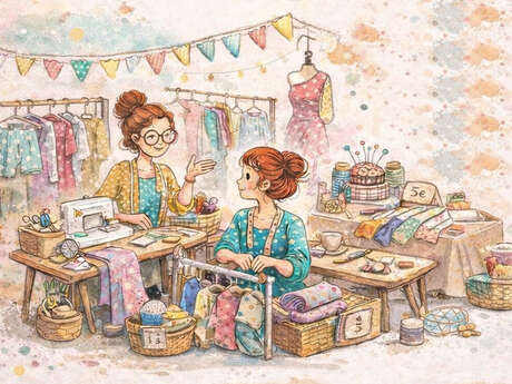 Vide dressing, puces couturières et loisirs créatifs
