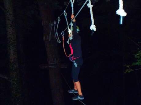 Accrobranche nocturne au Domaine de la Brunerie