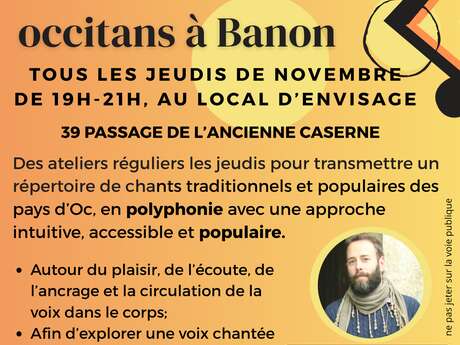 Atelier de chants occitans en polyphonie