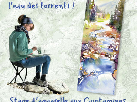 Carnets de nature : stage d'aquarelle dans la vallée des Contamines-Montjoie