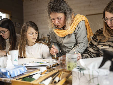 Boucle des Savoir Faire : Odile : Aquarelle / Ateliers créatifs