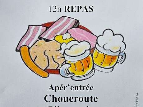 Repas choucroute garnie