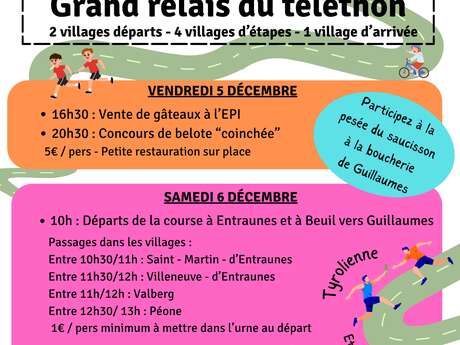 Grand Relais Téléthon 2025 - Guillaumes