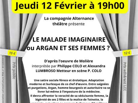 Taschen-Theater – Der eingebildete Kranke oder Argan und seine Frauen? mit der Theatergruppe Alternance