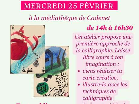 Atelier calligraphie à Cadenet