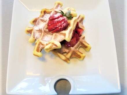 Atelier gastronomique - Gaufre ricotta romarin jambon et Crêpes chocolat amande