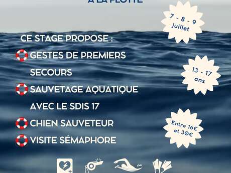 Teenage course: sea rescue at La Flotte en Ré