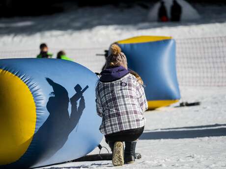 Lasergame in de sneeuw