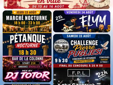 Week-end du 15 août 2026