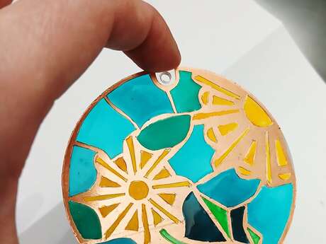 Atelier à l'Oustaou dou païs- porte-clé mimosa