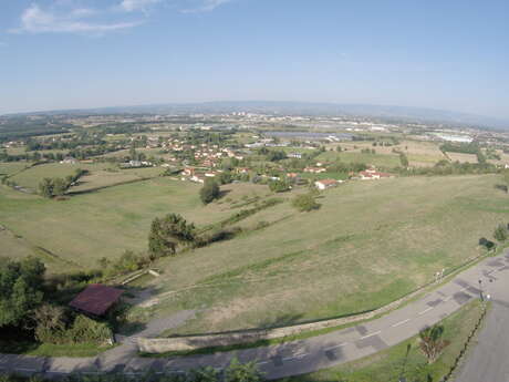 Vue sur la plaine du Forez depuis Saint-Bonnet-les-Oules
