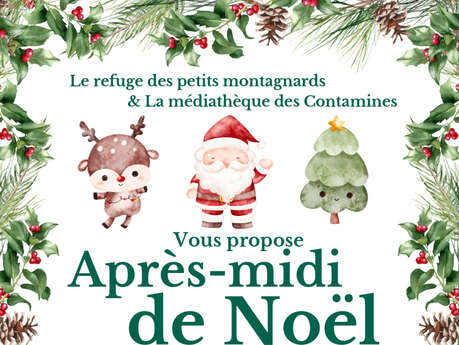 Après-midi de Noël en famille à la médiathèque avec le Refuge des Petits Montagnards