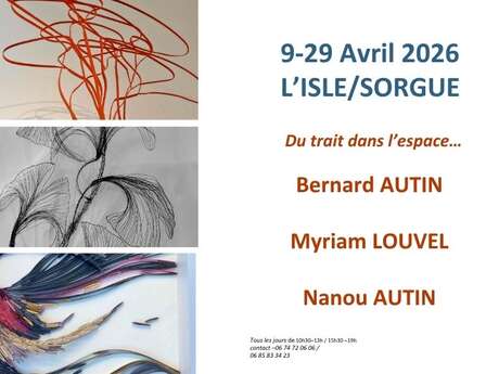 Exposition à la Tour d'Argent "Du trait dans l'espace..."