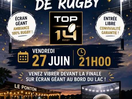 Finale du TOP 14 sur écran géant au Ponton