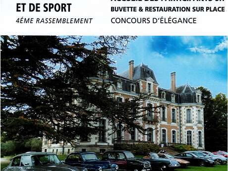 Exposition de voitures de collection et de sport au chateau de la Baronnie