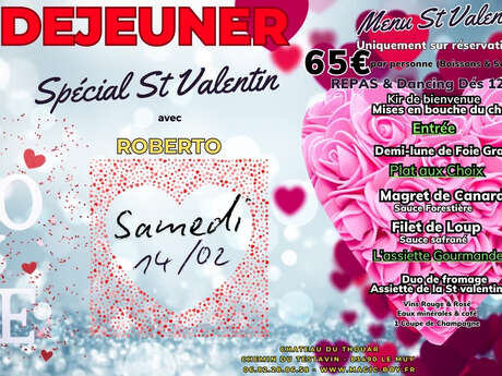 Déjeuner Saint Valentin au Thouar