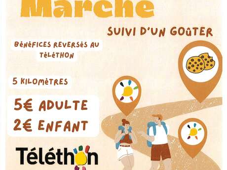 Marche et goûter au profit du Téléthon
