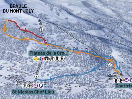 Itinéraire de ski de randonnée alpin - Les Chattrix / Porcherey