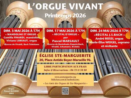 L'Orgue Vivant - festival de printemps à Sainte-Marguerite