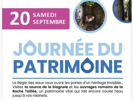 COMPLET -Journées européennes du Patrimoine: visite de la source de la Siagne et Roche Tailée