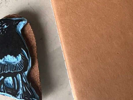 Atelier Gravure sur gomme : création d'un tampon