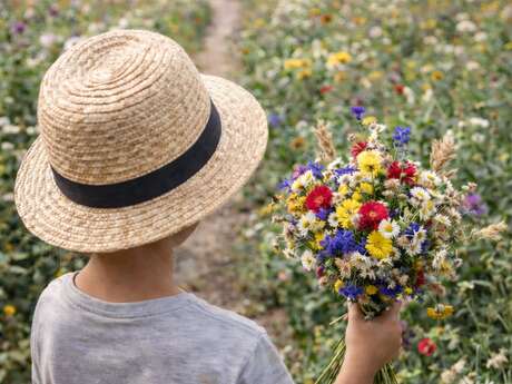 Atelier art floral enfants à la ferme