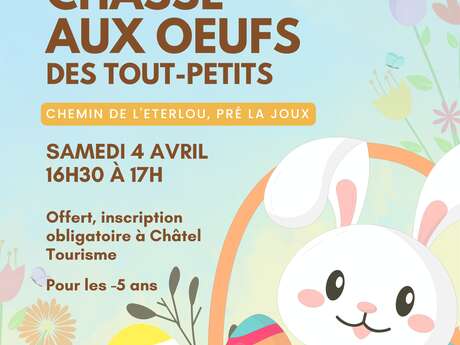 Chasse aux œufs des tout-petits (- de 5 ans)