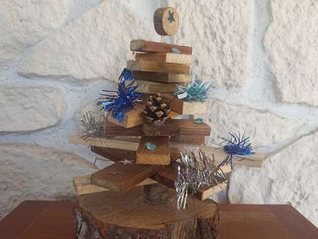Atelier créatif autour du bois : Sapin de Noël