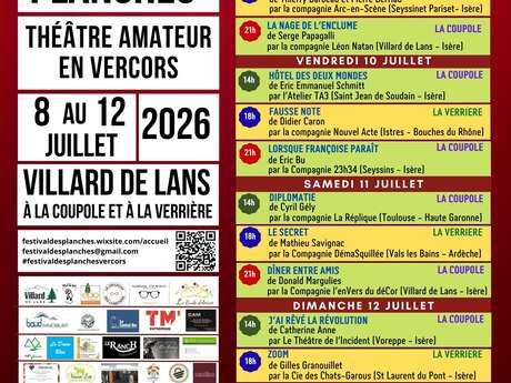 Festival des Planches - Lectures d'extrait de pièces