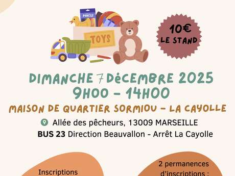 Bourse aux jouets - puériculture et vêtements enfants - Sormiou / Cayolle