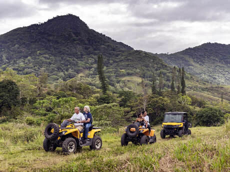 Sortie en quad & mule 3 places  - 1h  - Sarraméa Randonnées