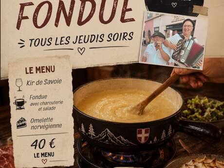 Soirée fondue au chalet des Bersets par l'Ensoleillé