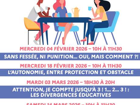 Café-parents : "Attention, je compte jusqu'à 3 ! 1... 2... 3 ! : les divergences éducatives