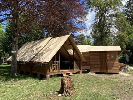 Tentes lodges du camping l'Arc en Ciel