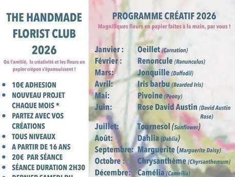 The handmade florist club 2026