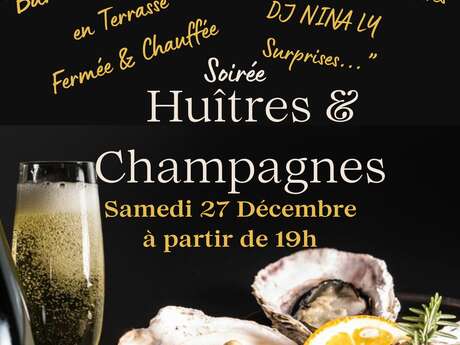 Soirée huîtres et champagne à la Presqu'ile