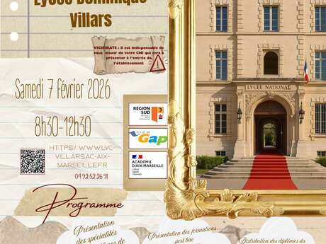 Matinée portes ouvertes - Lycée Dominique Villars