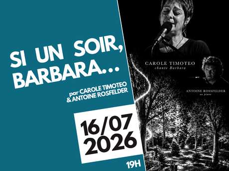 Concert : si un soir, Barbara… à Peyruis
