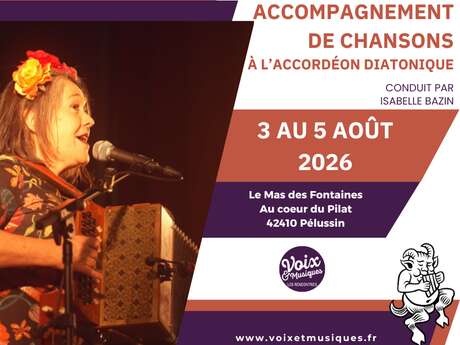 Stage Accompagnement de chansons à l’accordéon diatonique - Rencontres Voix & Musiques 2026