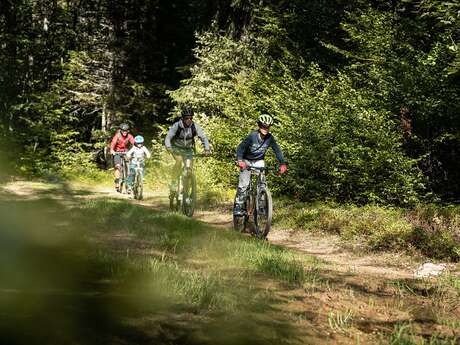 Piste bleue VTC - La Cavale - au départ de La Féclaz