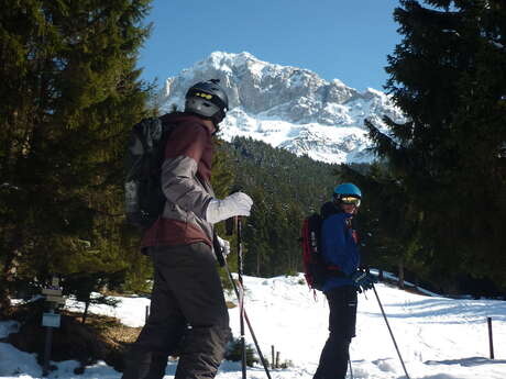 Off-piste skiing in Abondance